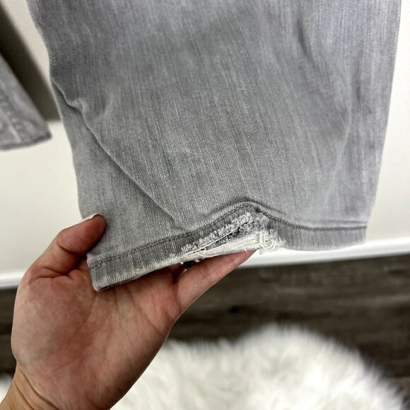 Calvin Klein Mens 36 Gray Distressed Faded Relaxed Straight Jeans Denim - Picture 13 of 13